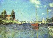 Claude Monet Red Boats at Argenteuil Sweden oil painting reproduction